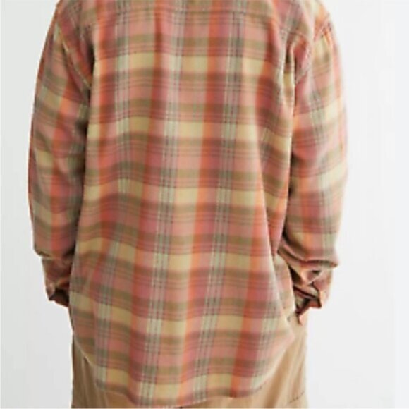 Urban Outfitters | BDG Vintage Core Flannel Buttondown Shirt New Orange Plaid - Picture 5 of 8